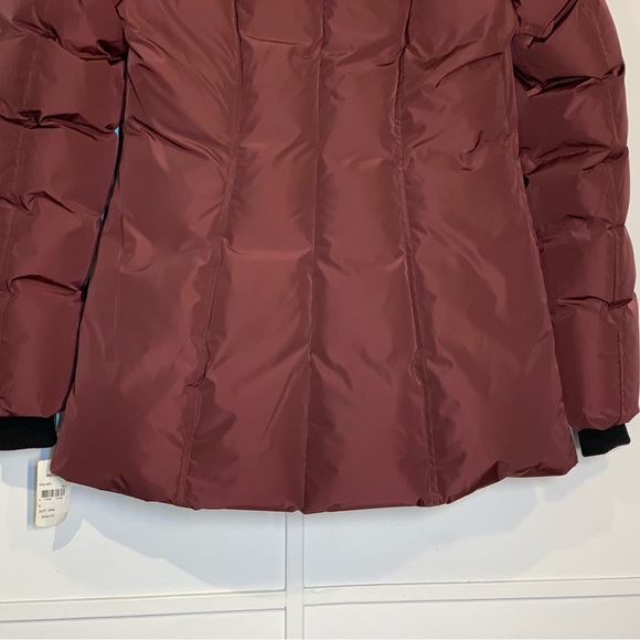MXsold Mackage Adali Hooded Waterproof Down Jacket in Wine - Picture 7 of 16